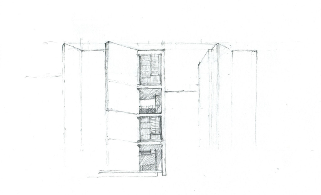 Parson Architecture Salk Institute Sketch